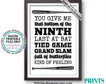 Baseball Wedding Sign, Grand Slam Wedding Reception Decorations, Baseball Bats, PRINTABLE 24x36” Black & White Sign <ID>
