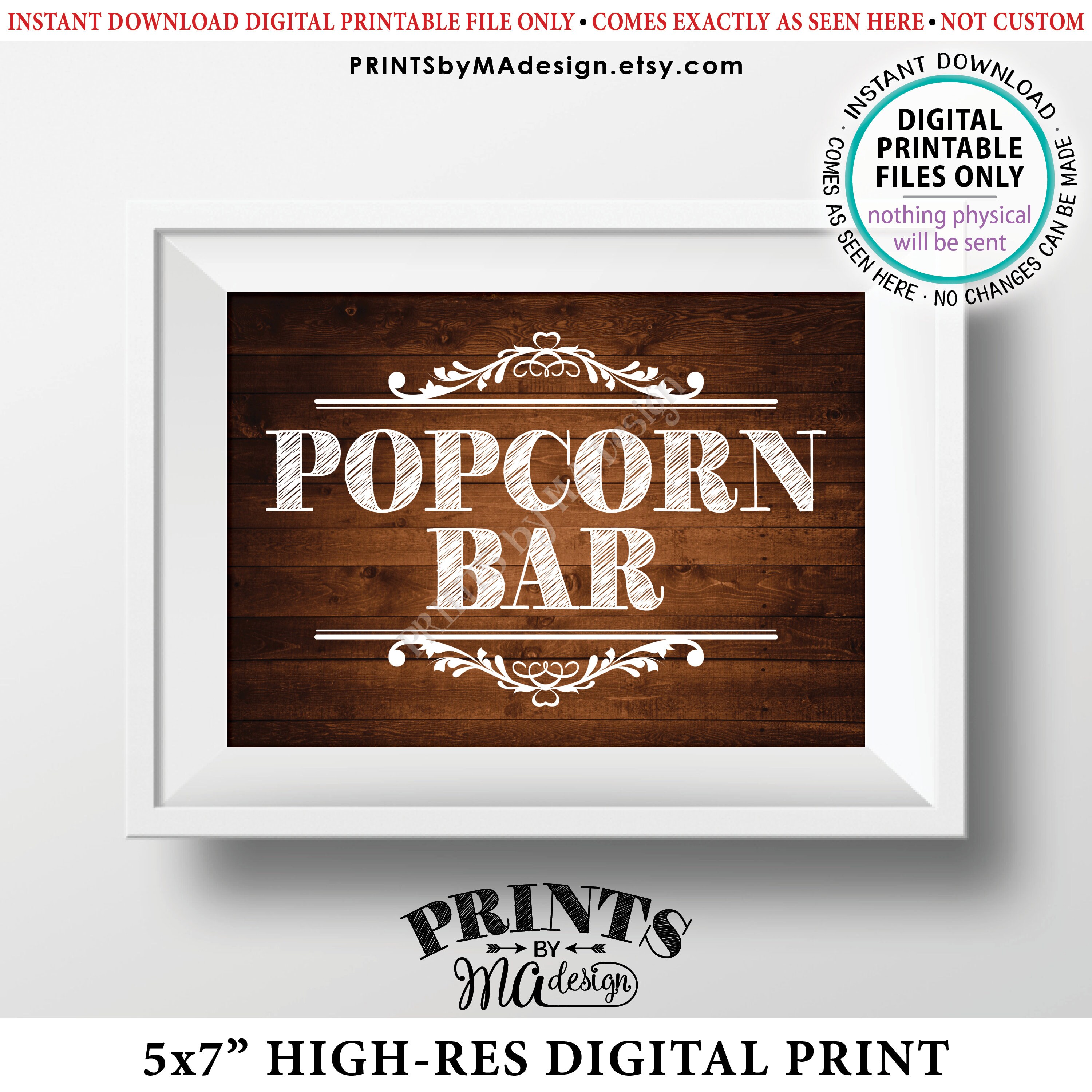Popcorn Bar Indication, Popcorn Get together, Acquire some Popcorn Signal graphic regarding Popcorn Sign Printable known as Popcorn Bar Indicator, Popcorn Occasion, Acquire some Popcorn Indicator