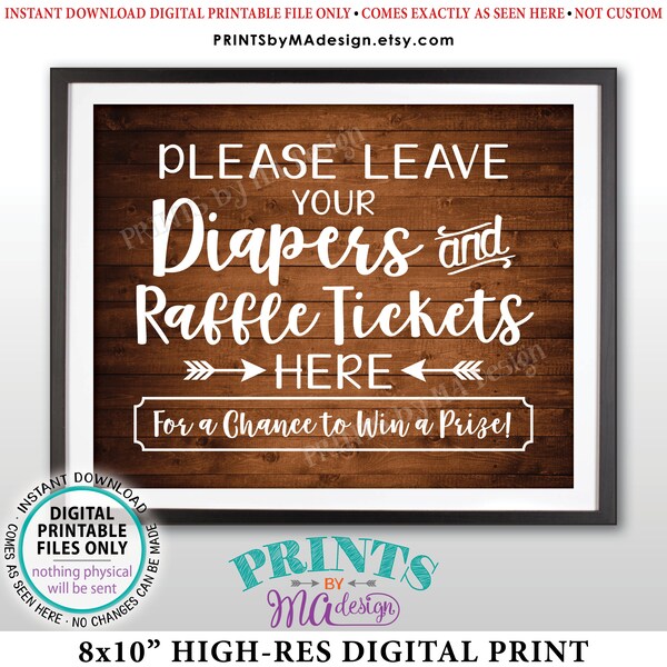 Raffle Ticket Sign - Etsy