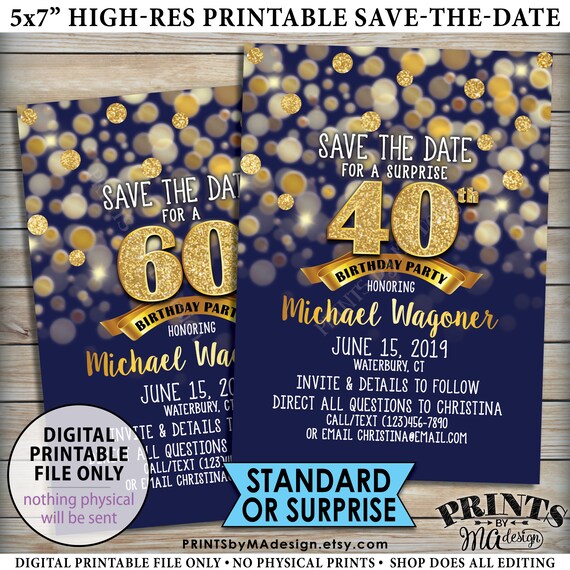 birthday party save the date birthday save the date 30th etsy
