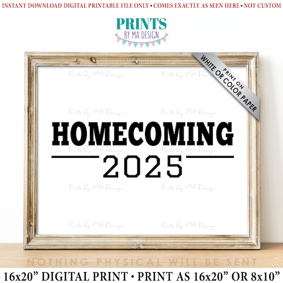 新品未開封 Homecomings – Somehow, Somewhere Homecoming 2025 Sign, High School Homecoming, 2025 College