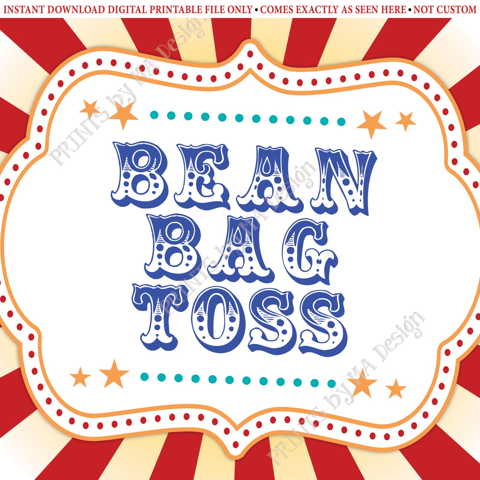Bean Bag Toss Carnival Party Sign Carnival Games Circus Etsy Bean Bag Toss Carnival Party Sign Carnival Games Circus Etsy