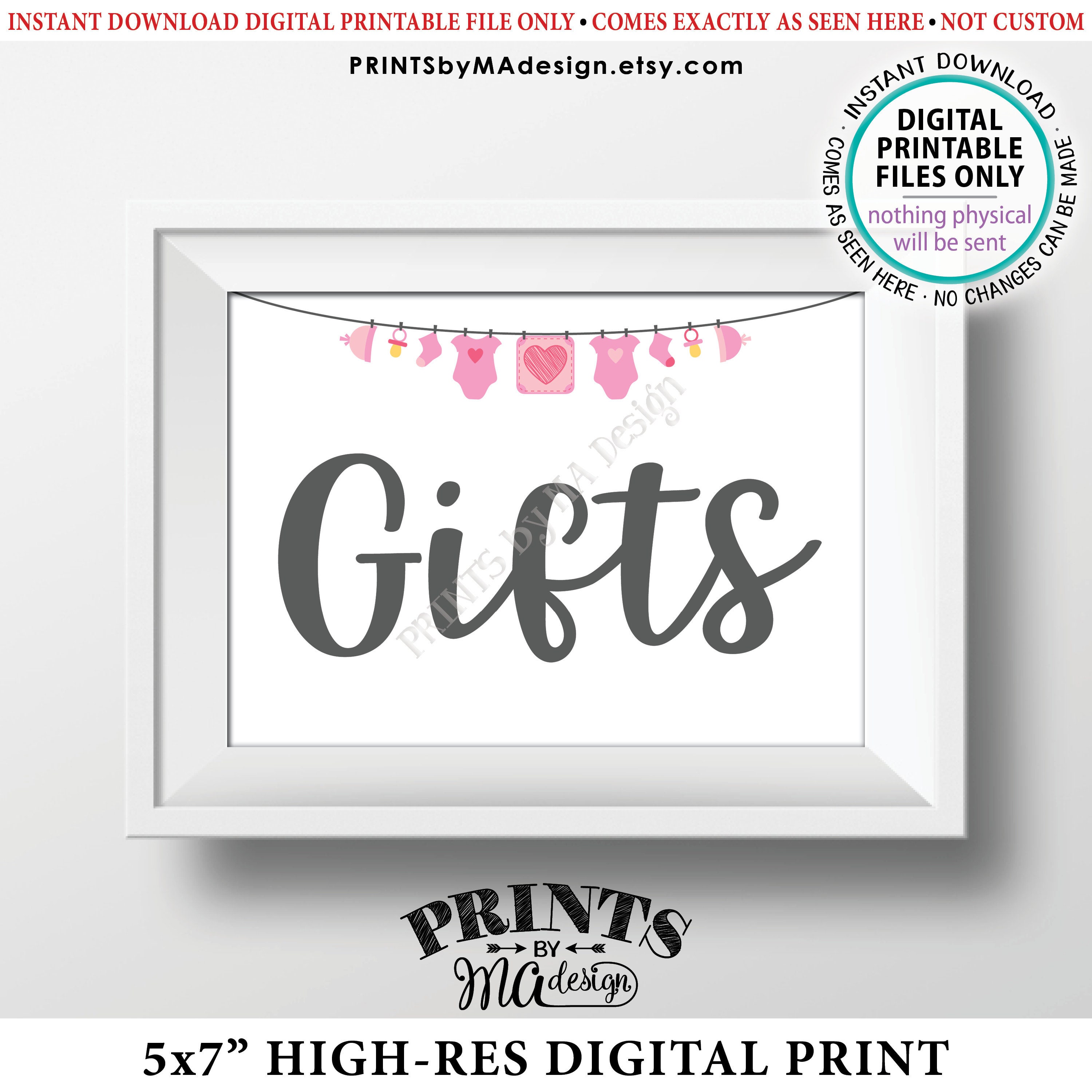 Baby Shower Gifts Sign Gift Table Sign Baby Shower Decorations It S