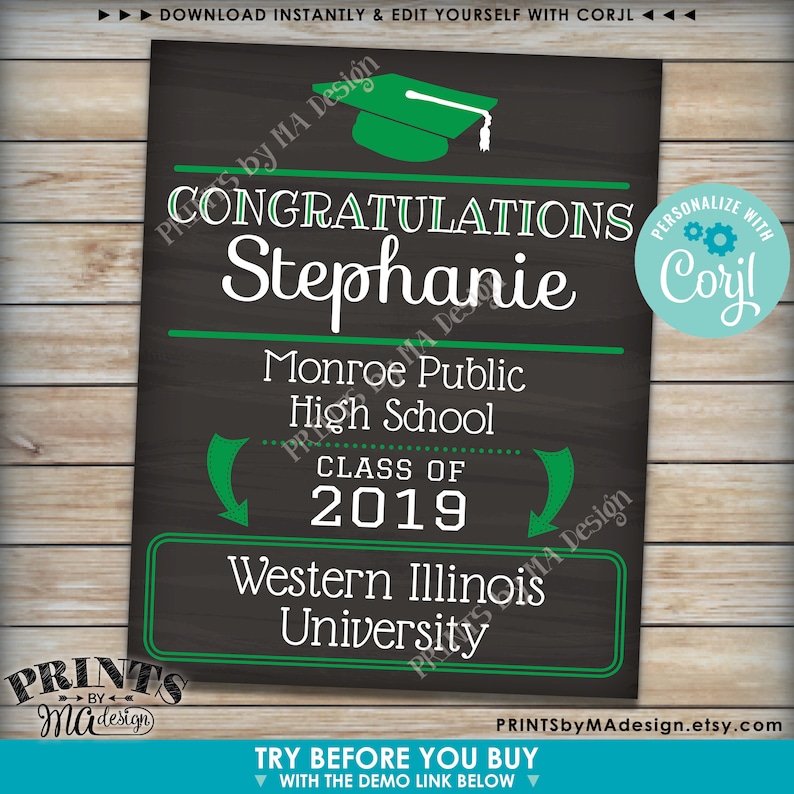 Congratulations Class Sign Congratulations Graduate Sign, Graduation Party Decorations, Future ...