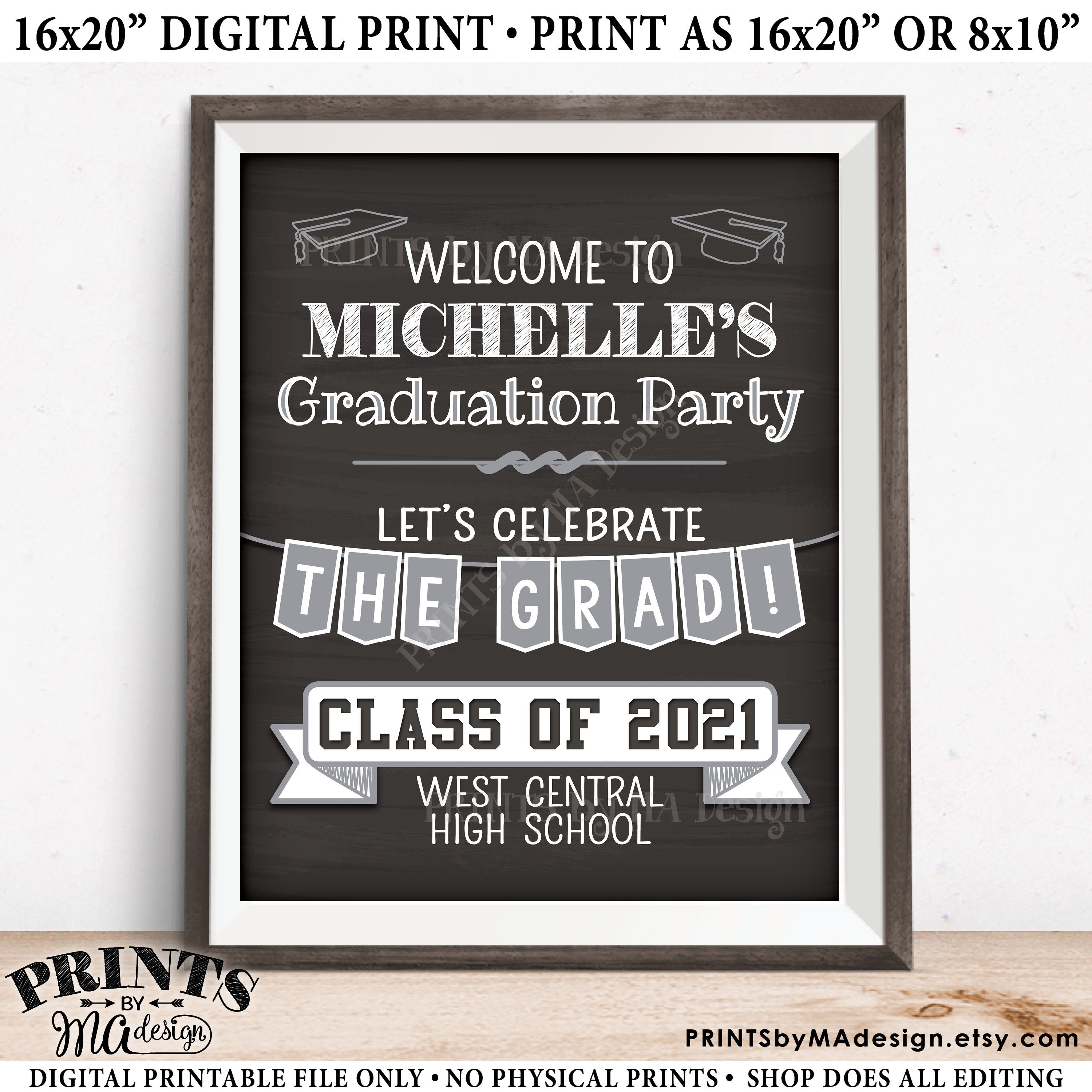 Graduation Party Sign, to the Graduation Party