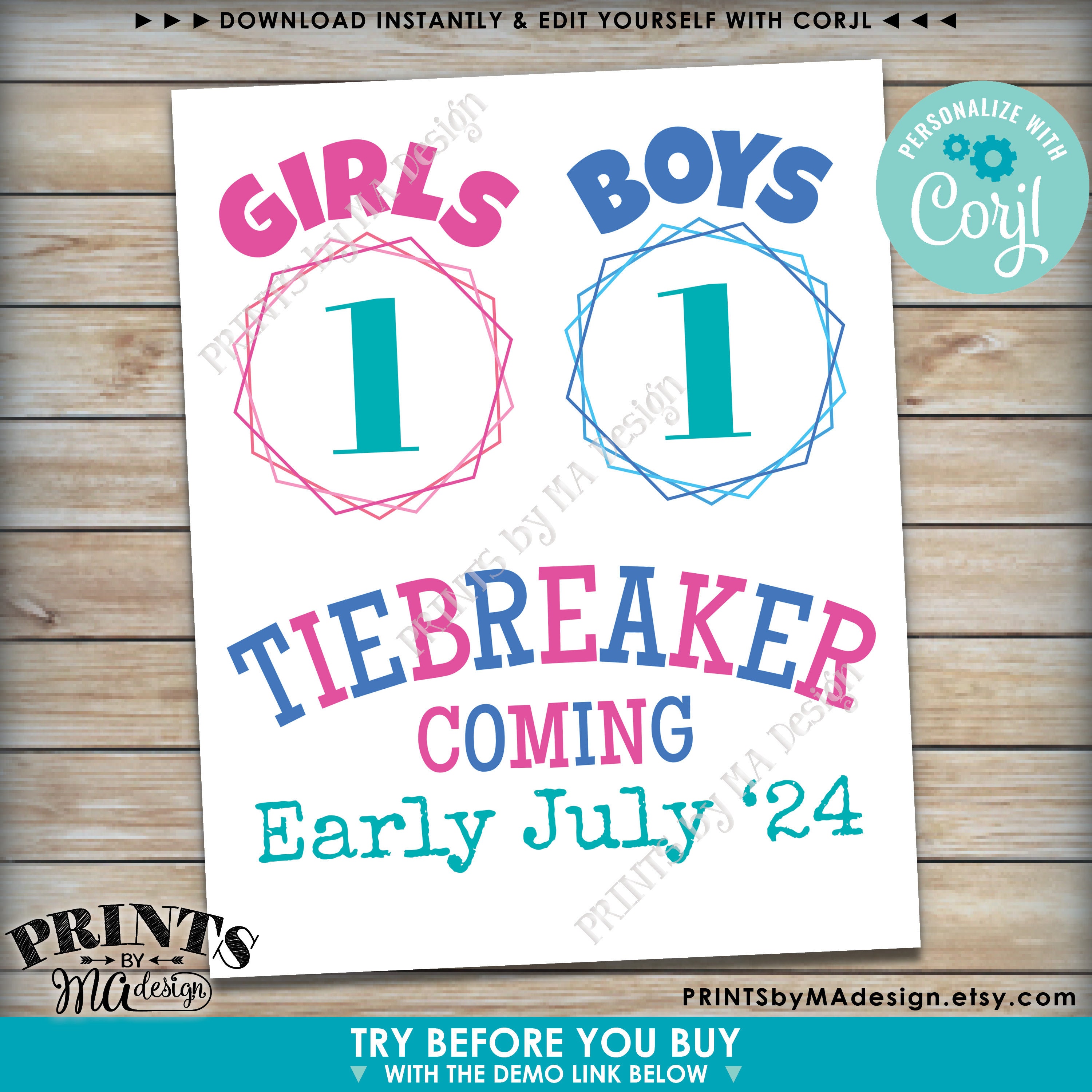 Tie Breaker Pregnancy Announcement