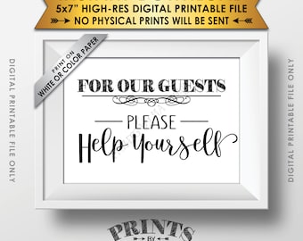 Restroom Sign, Bathroom Basket Sign, Please Help Yourself Sign, Bathroom Sign, Ladies Room, Mens Room, 5x7” Printable Sign Instant Download
