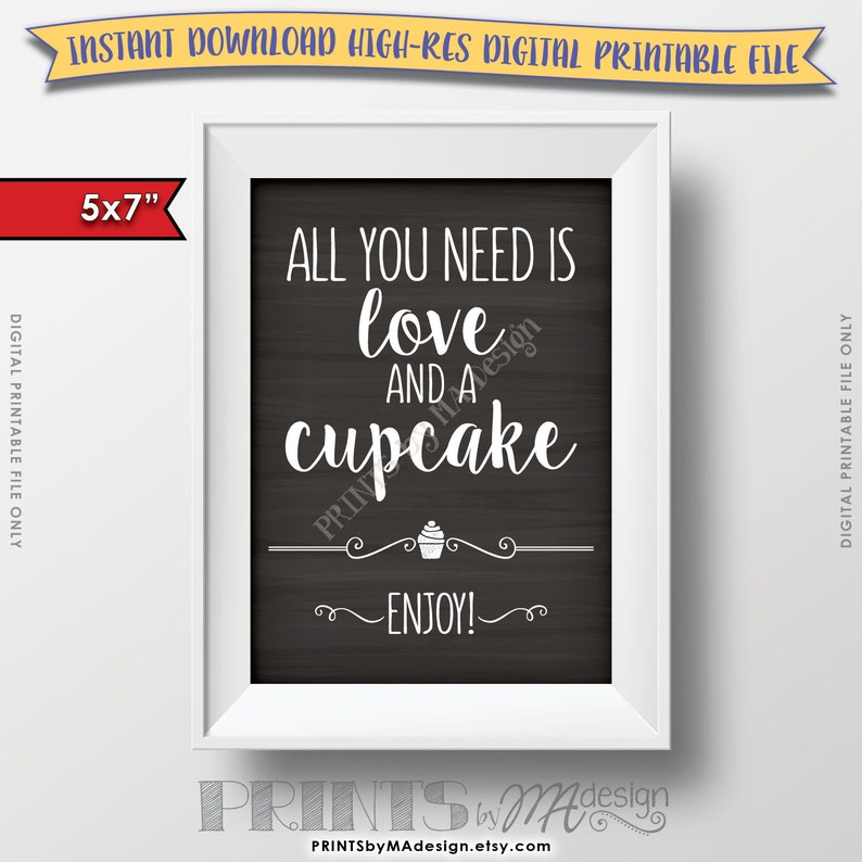 cupcake-sign-all-you-need-is-love-and-a-cupcake-bridal-shower-dessert-wedding-cake-rustic