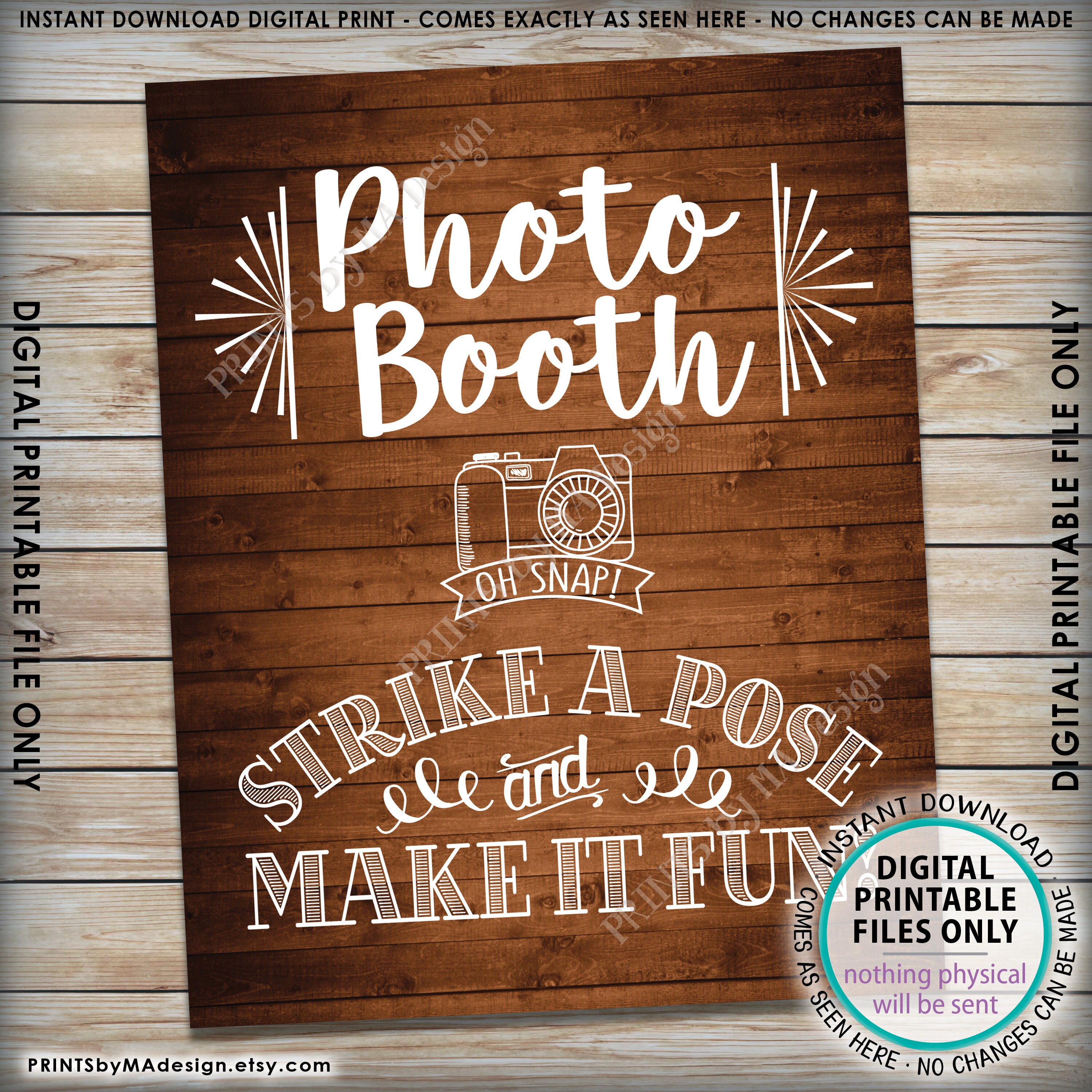 Photo Booth Sign Printable