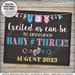 Baby Number 3 Pregnancy Announcement Baby 3 Expecting Third - Etsy
