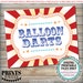Carnival Games Signs, Circus Party Activities, Can Toss, Ring Toss ...