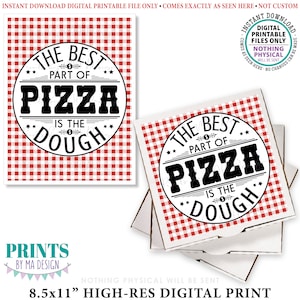 Pizza Box Graduation Gift, The Best Part of Pizza is the Dough, Monetary Present, Grad Gift Idea, PRINTABLE 8.5x11" Digital File <ID>