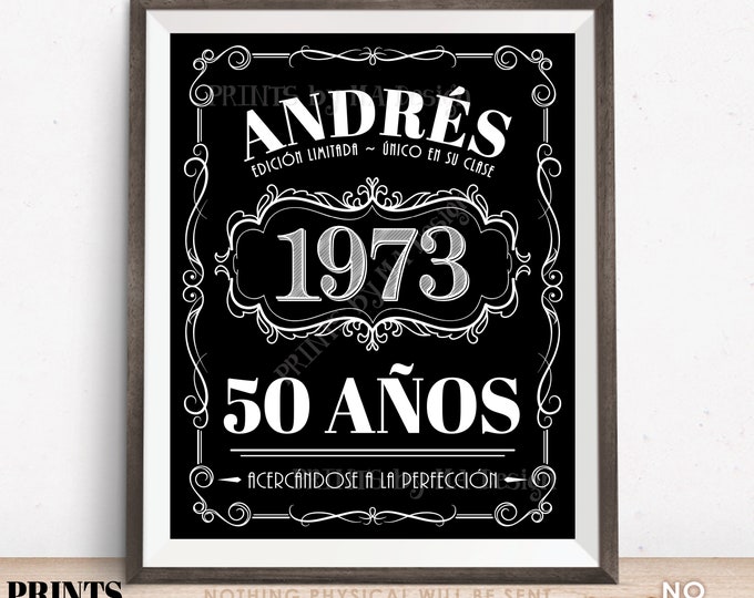 Spanish Vintage Birthday Sign, Feliz Cumpleaños, Liquor Theme Party, Custom PRINTABLE Black & White 8x10/16x20” Better with Age Decoration