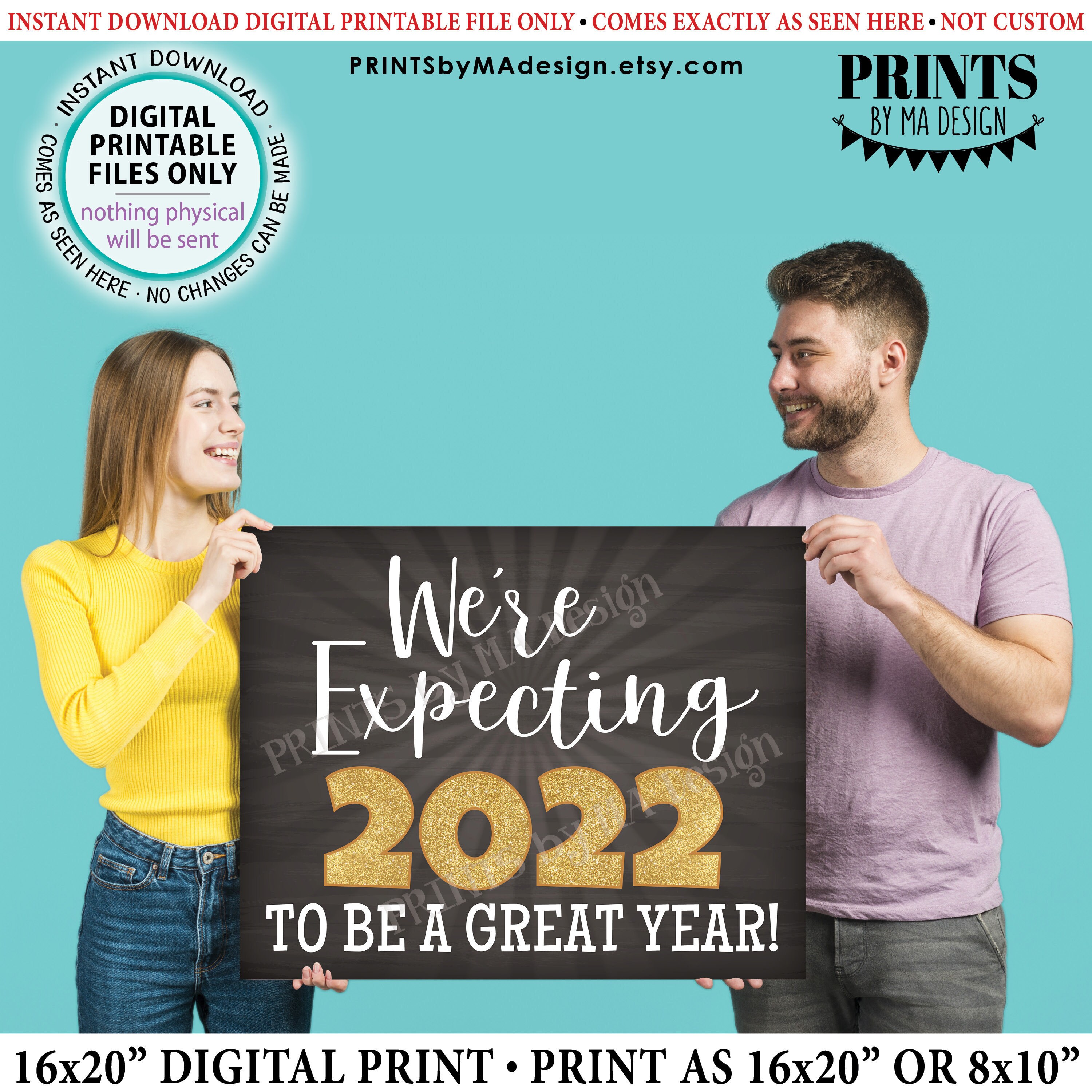 New Years Pregnancy Announcement Sign We Re Expecting 22 To Be A Great Year Printable 8x10 16x Chalkboard Style Baby Reveal Sign New Years Pregnancy Announcement Sign We Re Expecting 22 To Be A Great Year Printable 8x10 16x Chalkboard Style Baby Reveal Sign