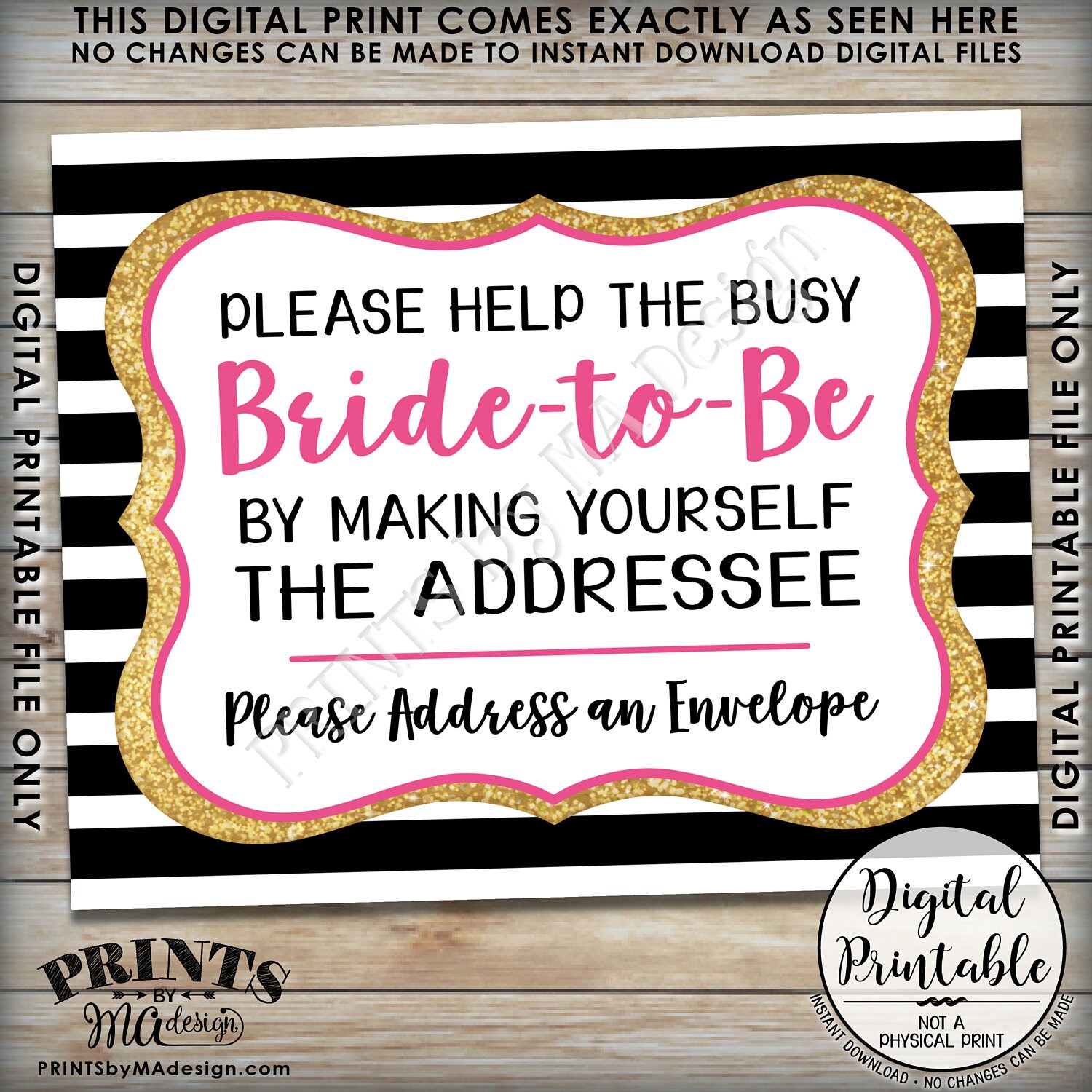 Bridal Shower Address Labels