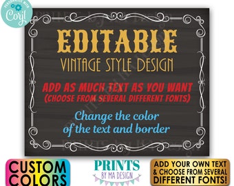 Custom Vintage Style Sign with a Blackboard Style Background, Better with Age Liquor Party, 1 PRINTABLE 16x20” Sign <Edit Yourself w/Corjl>