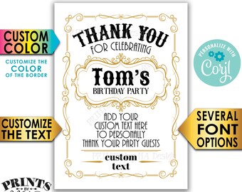 Vintage Thank You Card, Better with Age, Old No Whiskey Liquor Themed Party, Custom PRINTABLE 5x7" Digital File <Edit Yourself with Corjl>