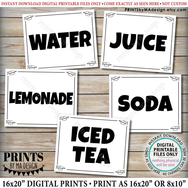 Iced Tea Printable Signs Etsy