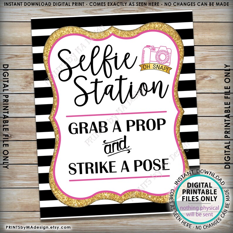 selfie-station-sign-grab-a-prop-and-strike-a-pose-wedding-etsy-ireland