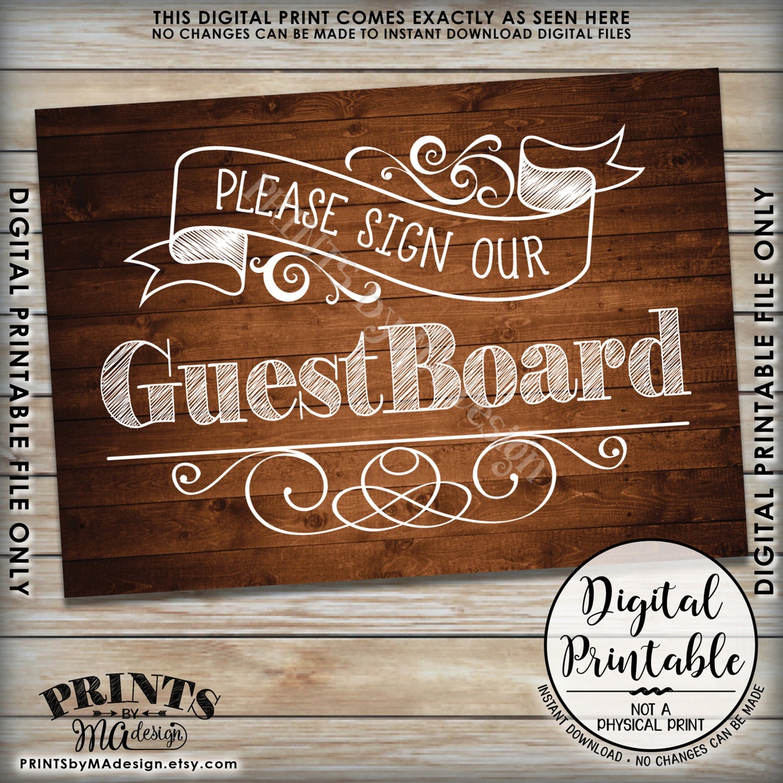 Guest Please Sign In Please Sign Our Guest Board Wedding Sign the Guest Board, Reception ...