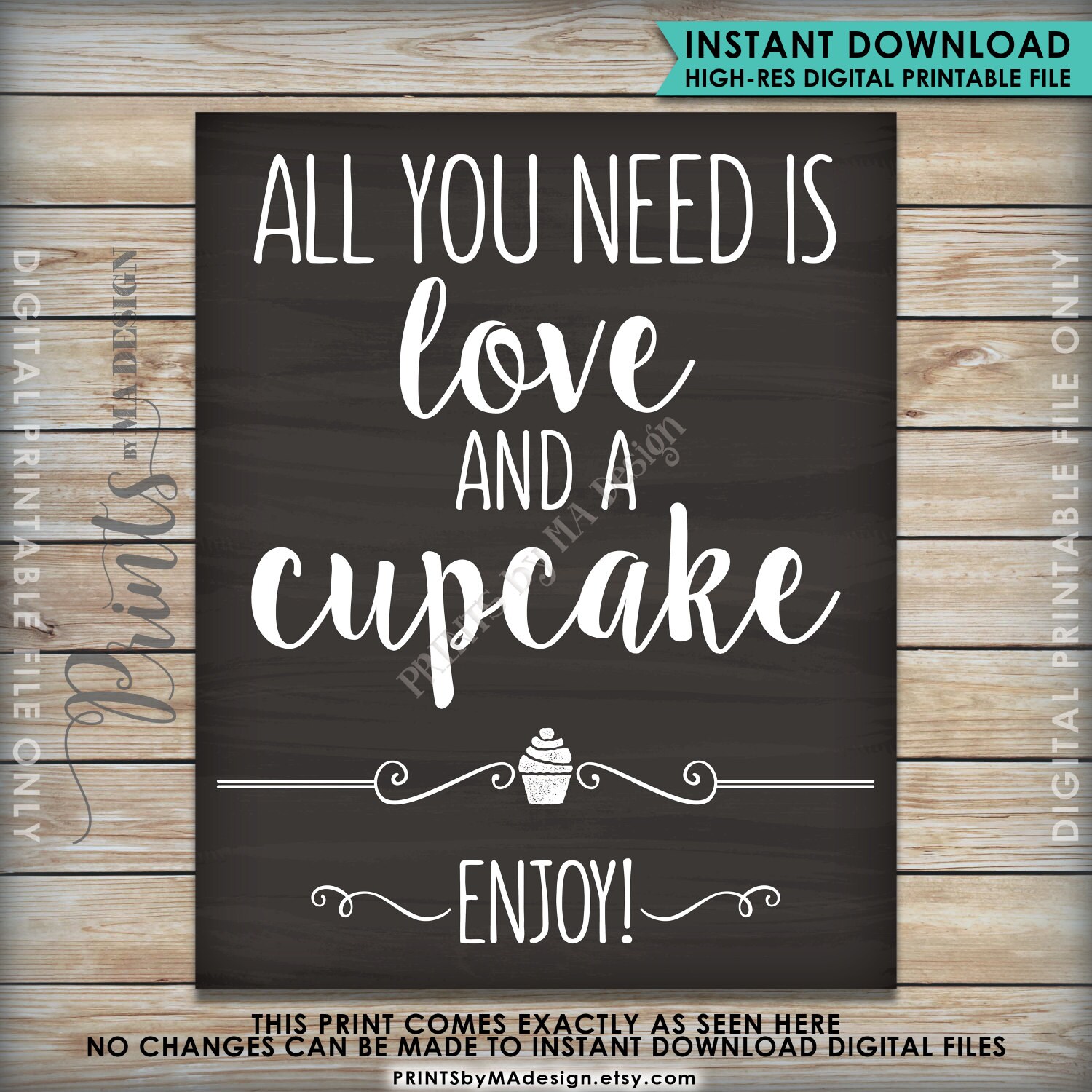 All You Need Is Love And A Cupcake Sign Cupcake Wedding Sign Wedding Reception 8x10 16x20 All You Need Is Love And A Cupcake Sign Cupcake Wedding Sign Wedding Reception 8x10 16x20