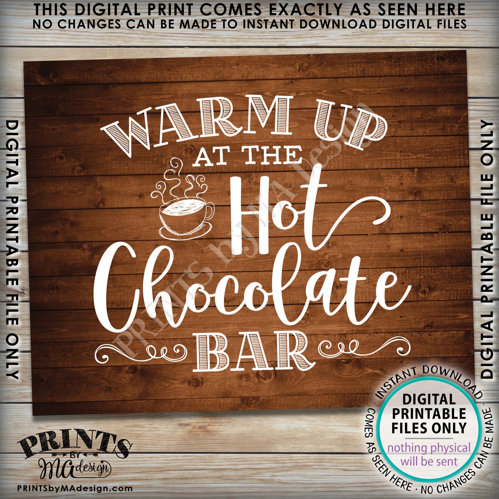 Hot Chocolate Bar Kit Build Your Own Hot Cocoa Labels Etsy