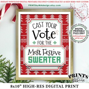 Cast Your Vote for the Most Festive Sweater, Tacky Sweater Ugly Sweater ...