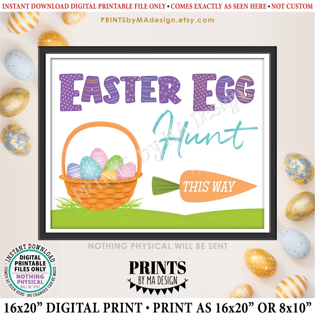 Pâques DIY à imprimer : Par ici la chasse aux œufs ! 
