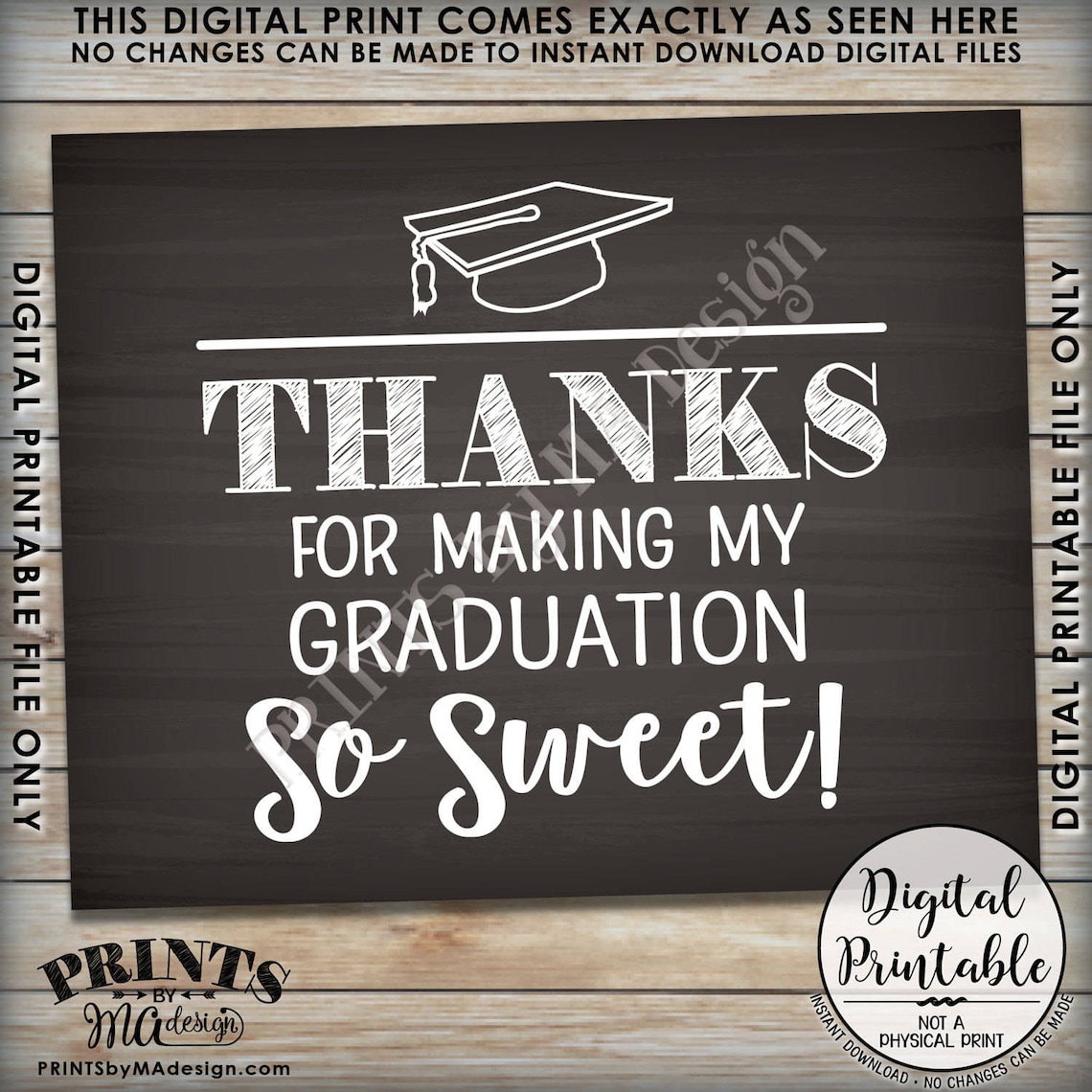 Thanks for Making My Graduation so Sweet Sweet Treat Grad - Etsy