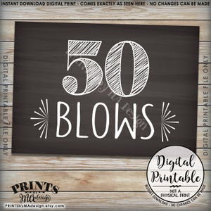 50th Birthday Signs, 50 Sucks 50 Blows 50 Can Kiss It, Candy Bar ...