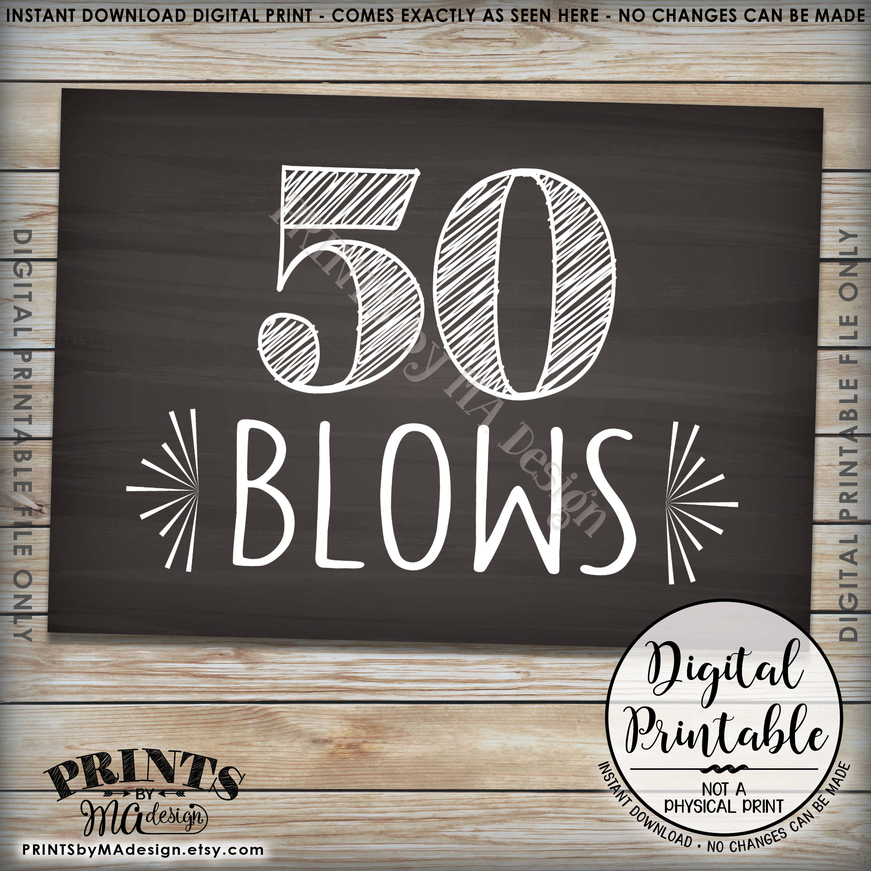 50th Birthday Signs, 50 Sucks 50 Blows 50 Can Kiss It, Candy Bar