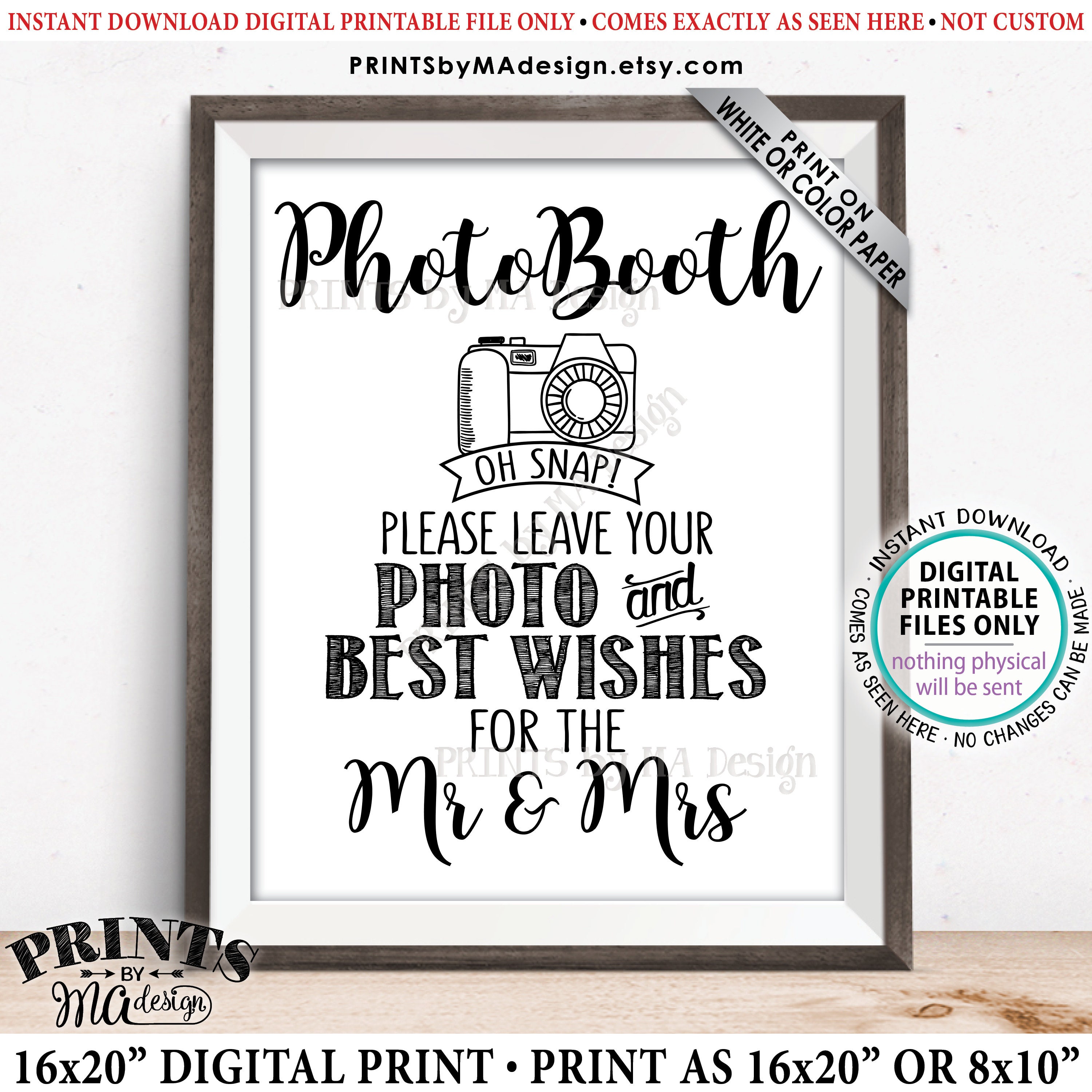 photo booth sign printable