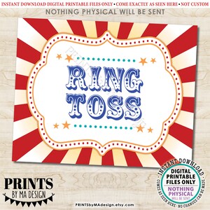 Carnival Games Signs, Carnival Theme Party, Ring Toss Balloon Pop Knock ...