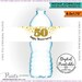 Water Bottle Labels, Printable 50th Anniversary Party Decoration, Five ...