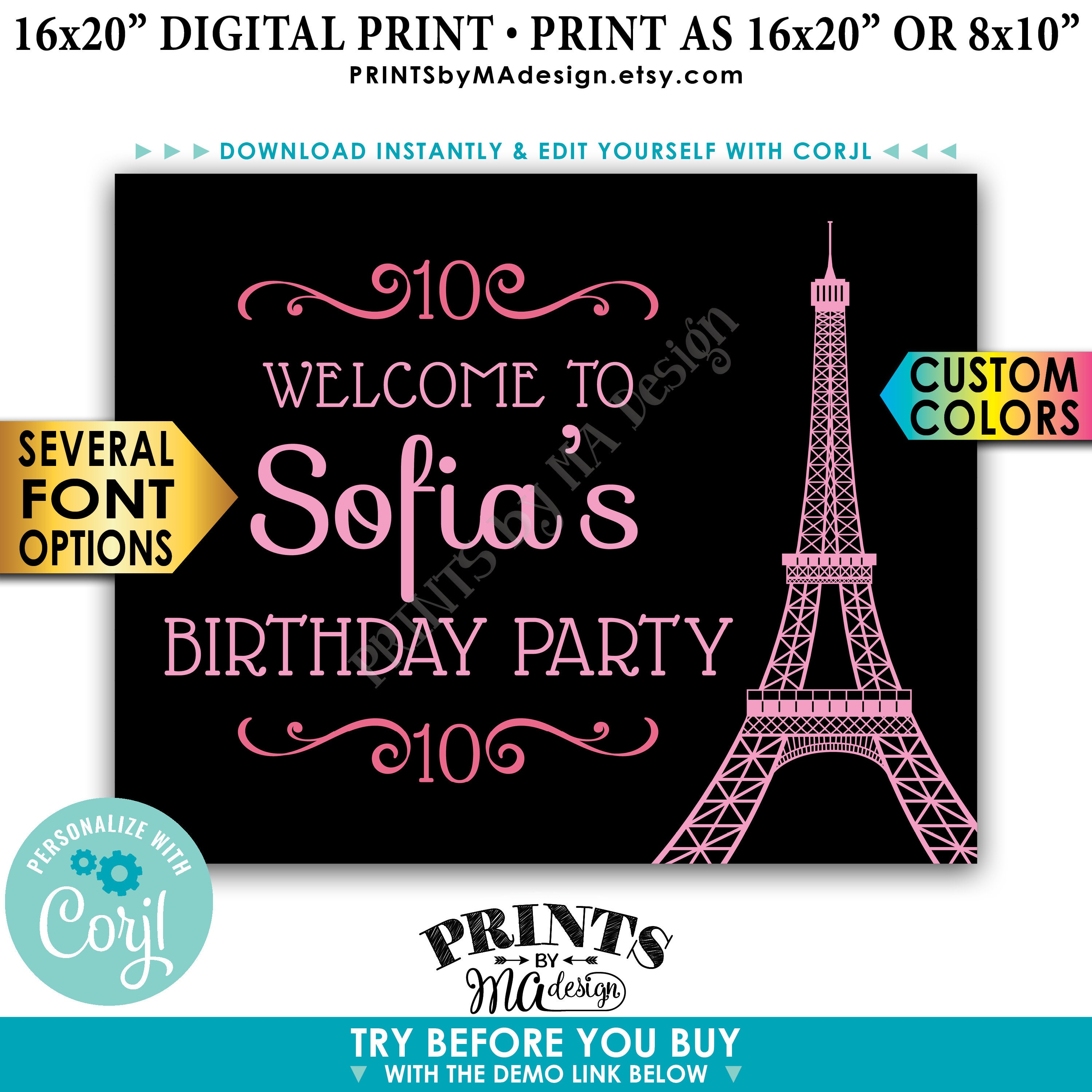 Eiffel Tower Door Cover/Paris Party Decorations/Eiffel Tower  Decoration/Paris Party Wall Decoration 5 feet