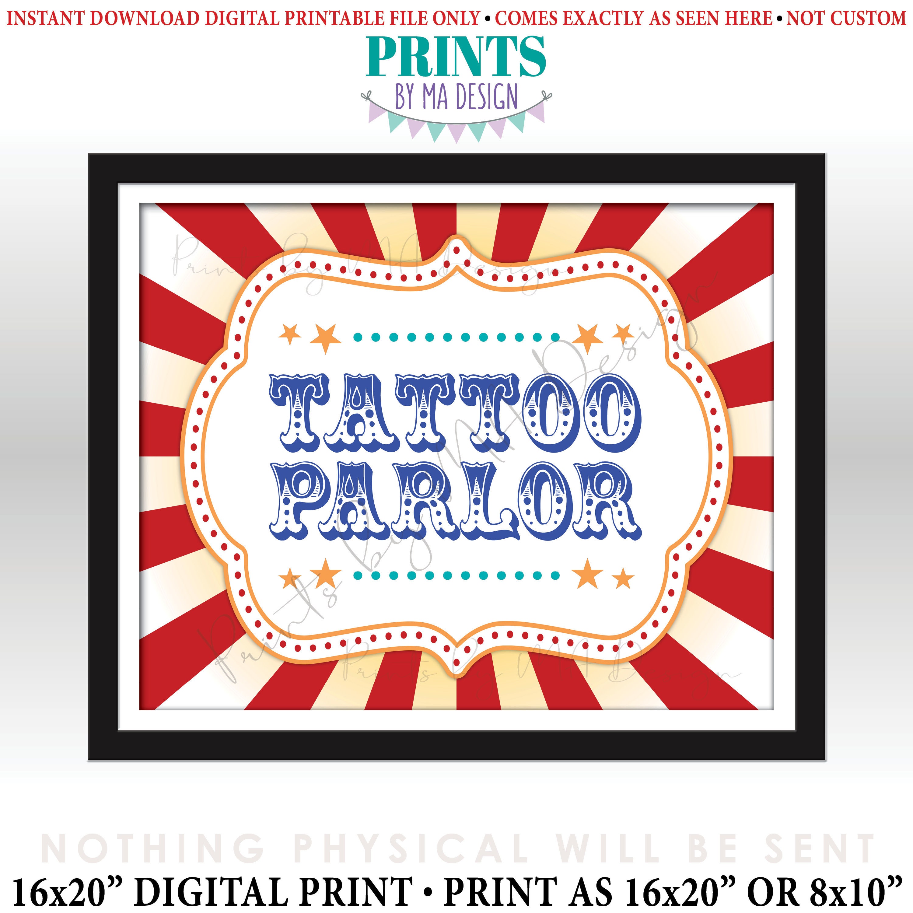 Gadgets Wrap Tattoo Studio Sign Wall Decal Business Logo Poster Vinyl Art  Sticker : Amazon.in: Home & Kitchen