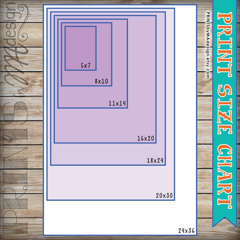 Custom printing sizes