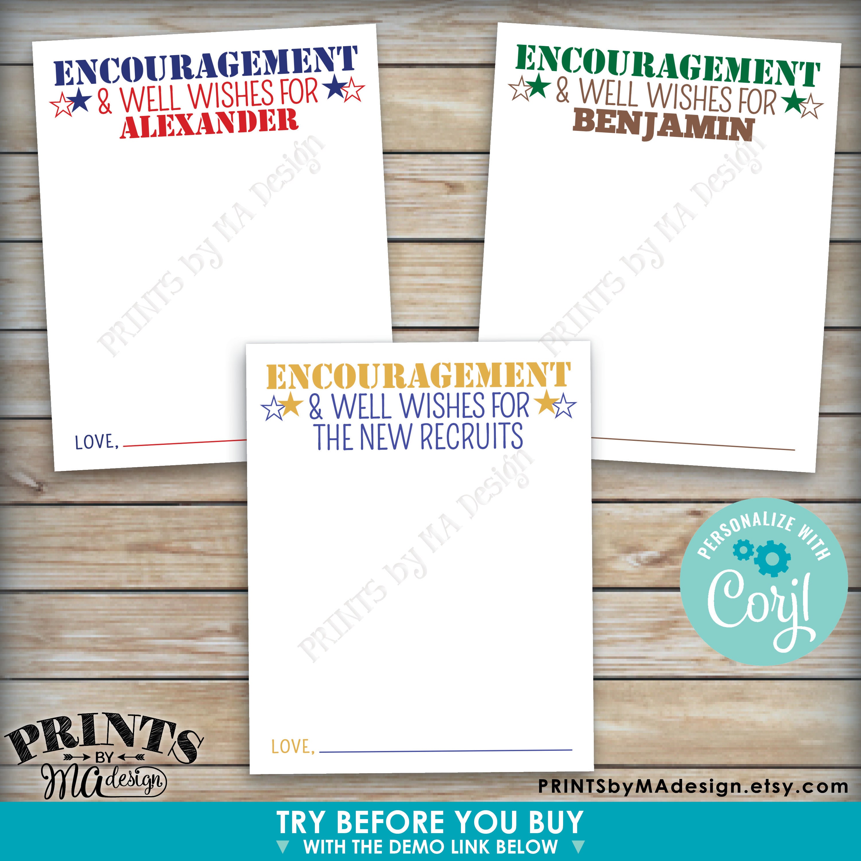 Military Encouragement and Well Wishes Card, Boot Camp Send Off Wishes ...