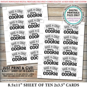 She is One Smart Cookie Cards, Girl Graduation Party Decorations, Ten 3 ...