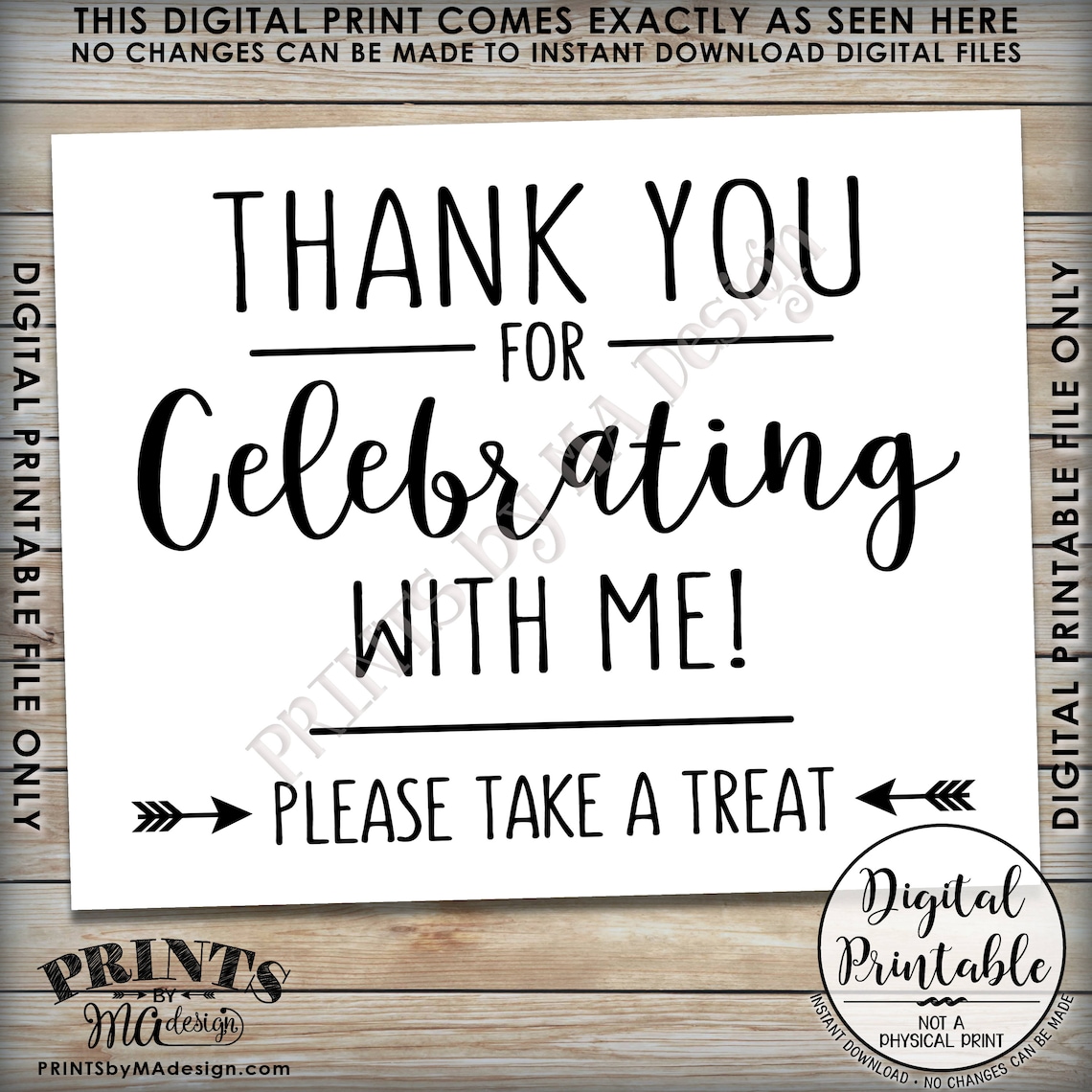 Thank You for Celebrating With Me Sign Graduation Party Favor Etsy Thank You for Celebrating With Me Sign Graduation Party Favor Etsy