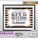Please Share Your Key to Success With the Graduate Advice, Graduation Party Sign, Black Pink ...