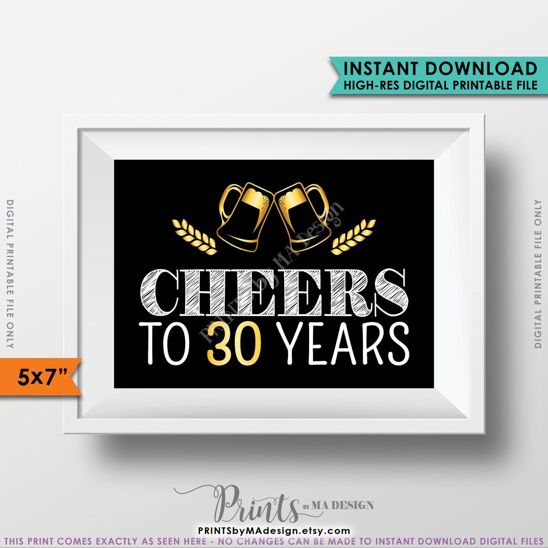 Festeggia Alla Grande Con Il Nostro Banner Buon Compleanno 30 Anni! Kit Decorazione Oro E Nero Con Cappelli E Biglietti – Perfetto Per Feste Indimenticabili