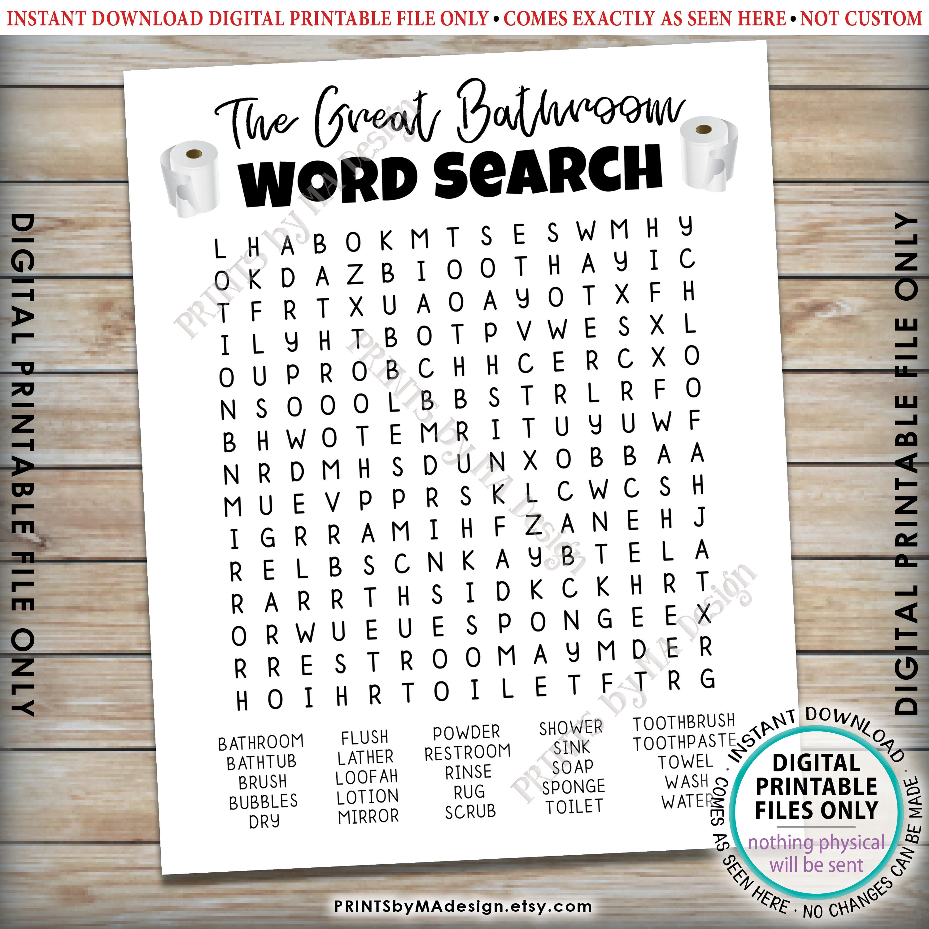 the-great-bathroom-word-search-fun-bathroom-puzzle-silly-housewarming-gift-toilet-paper