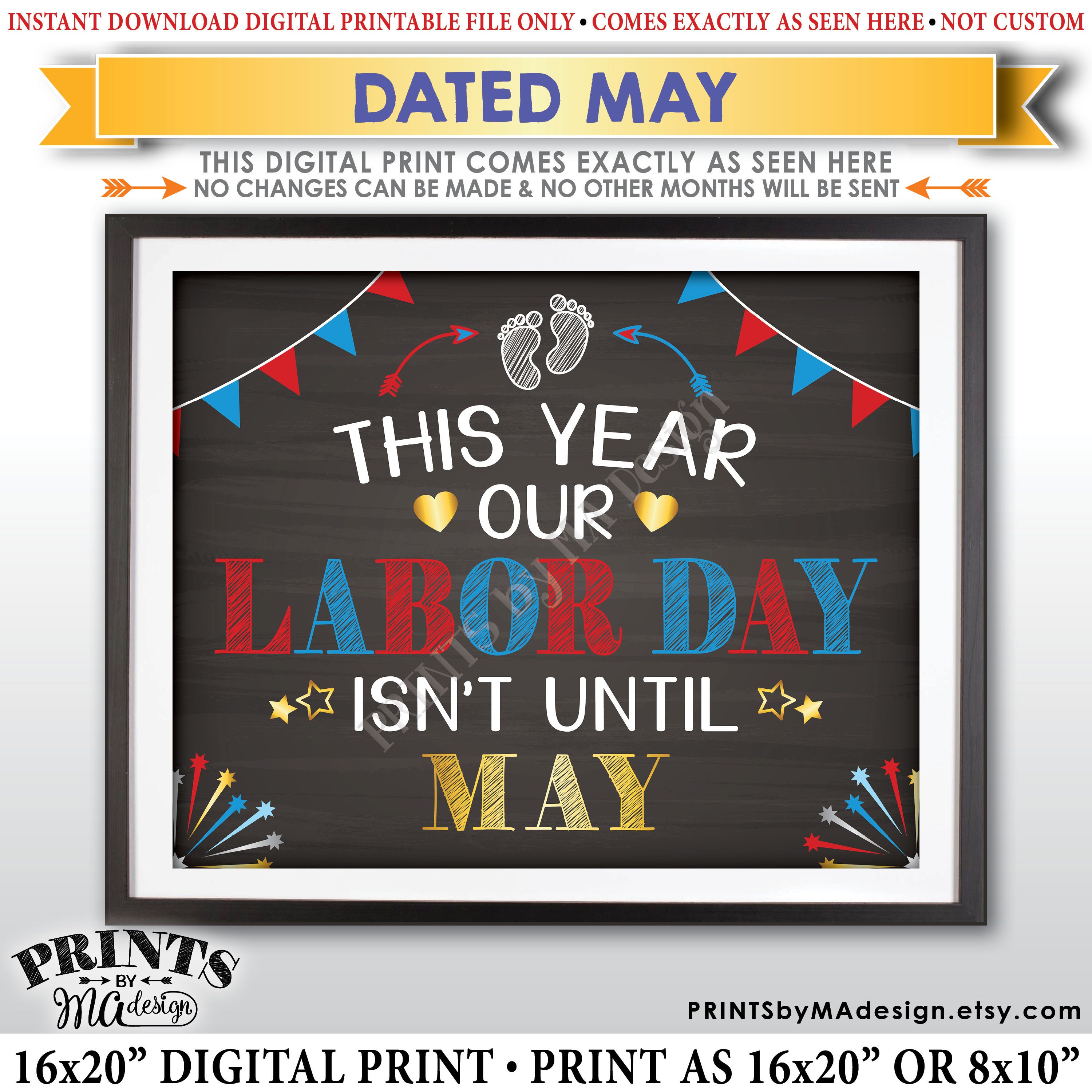 Labor Working day Being pregnant Announcement Indication, This 12 months Our graphic about Closed for Labor Day Printable Sign named Labor Working day Being pregnant Announcement Indication, This 12 months Our