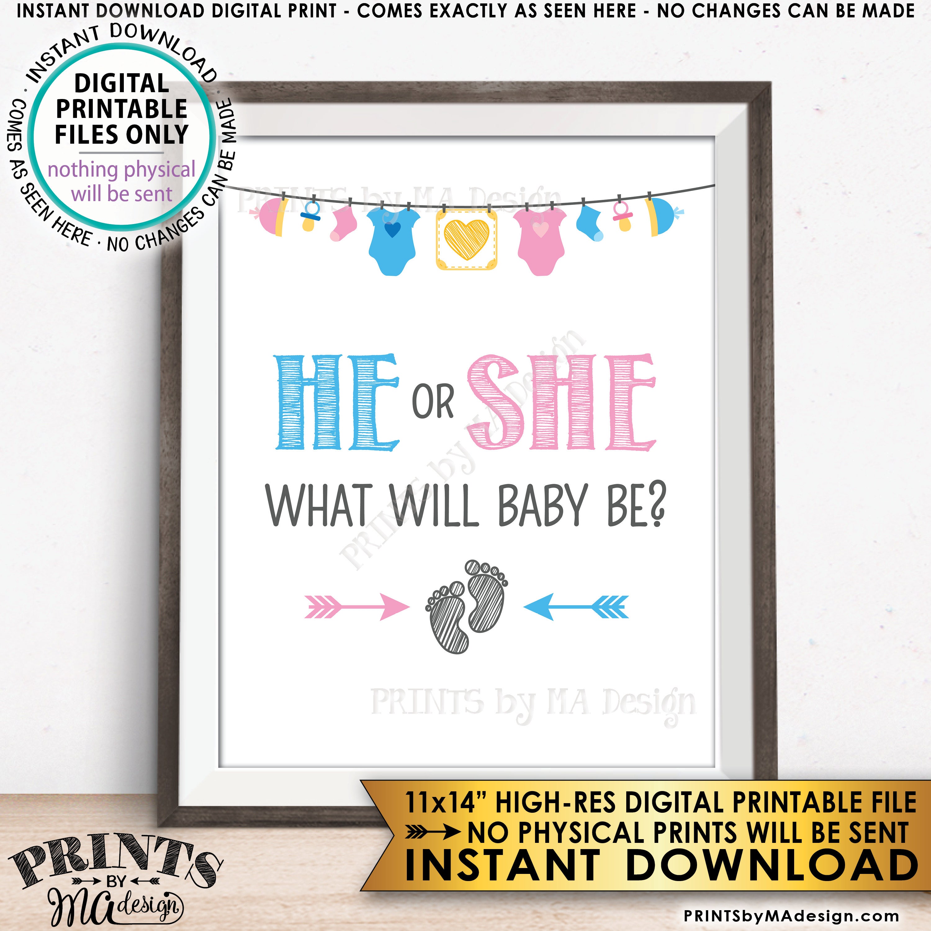gender reveal sign boy