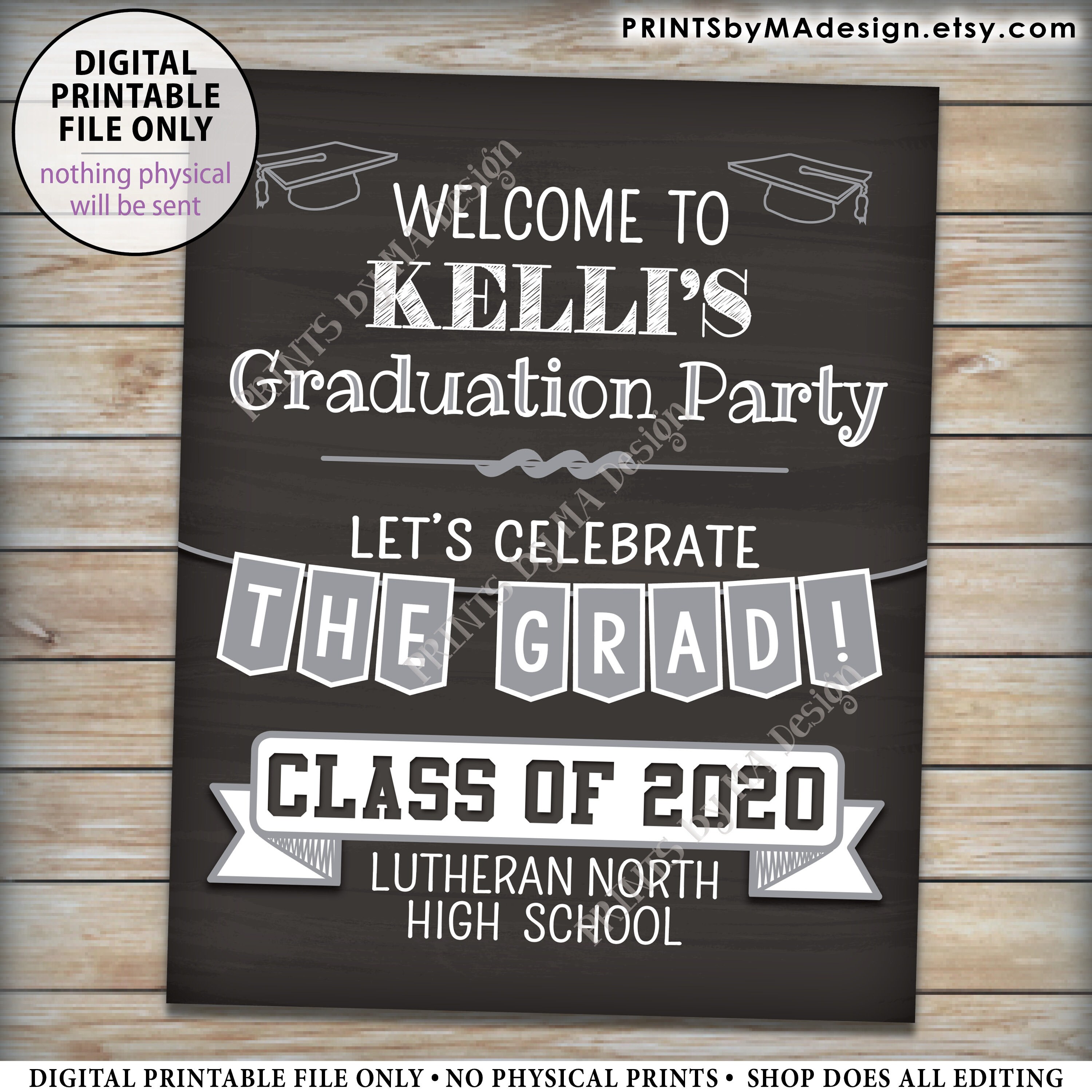Graduation Party Sign, to the Graduation Party