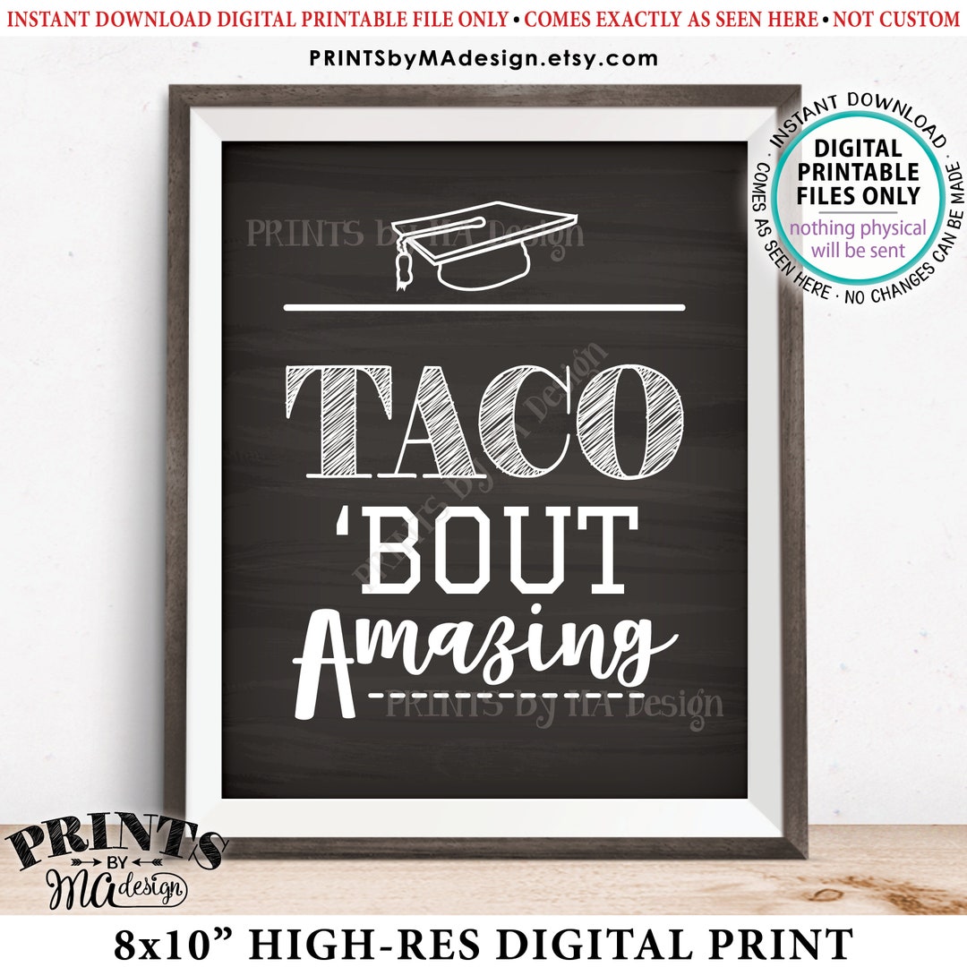 Taco 'bout Amazing Graduation Party Decorations, Build Your Own Nachos