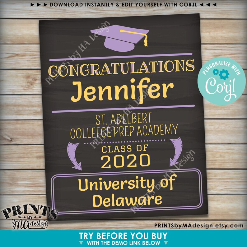 Congratulations Class Sign Congratulations Graduate Sign, Graduation Party Decorations, Future ...