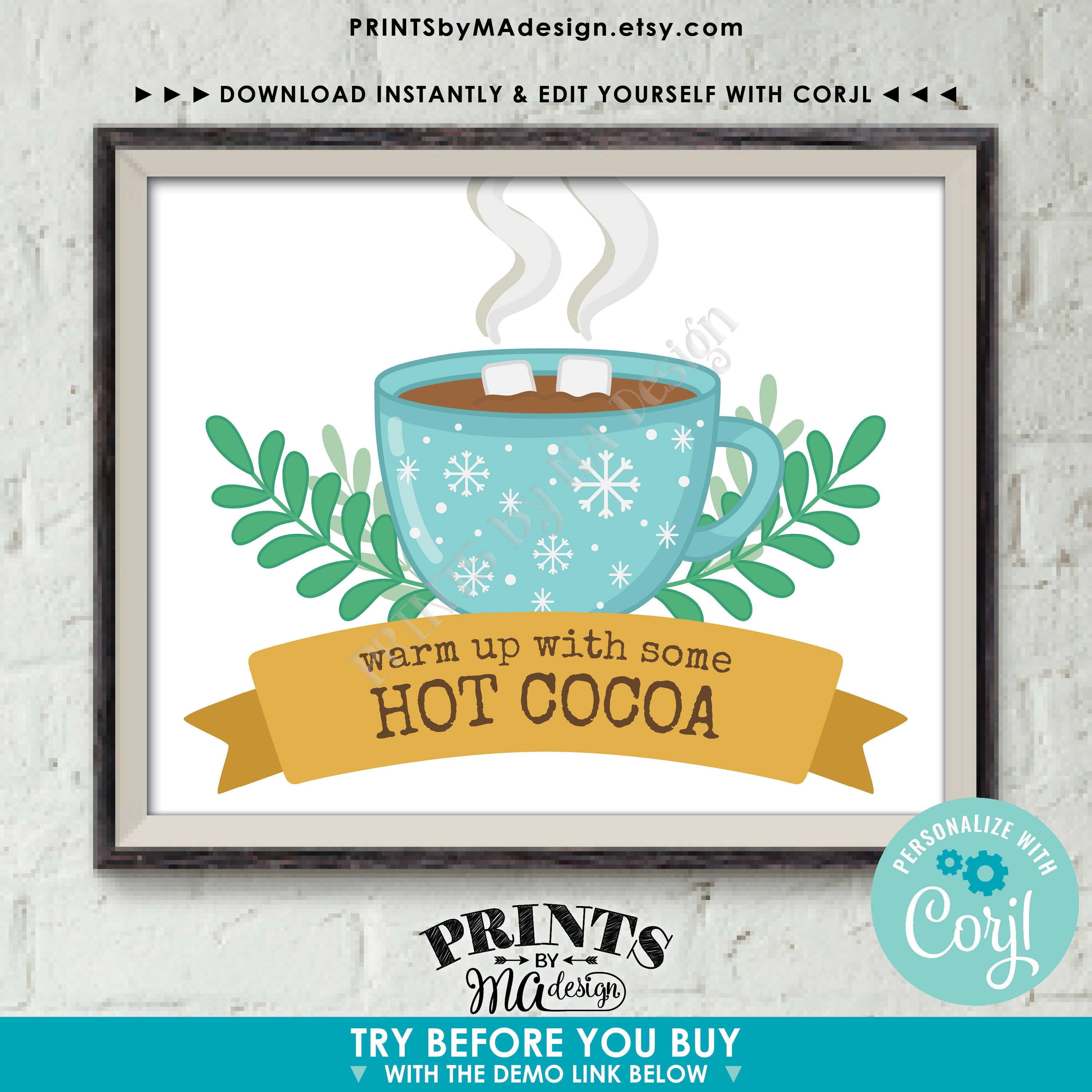 Buy Hot Chocolate Sign Mug of Hot Cocoa Hot Beverage Station Online in India - Etsy Buy Hot Chocolate Sign Mug of Hot Cocoa Hot Beverage Station Online in India - Etsy