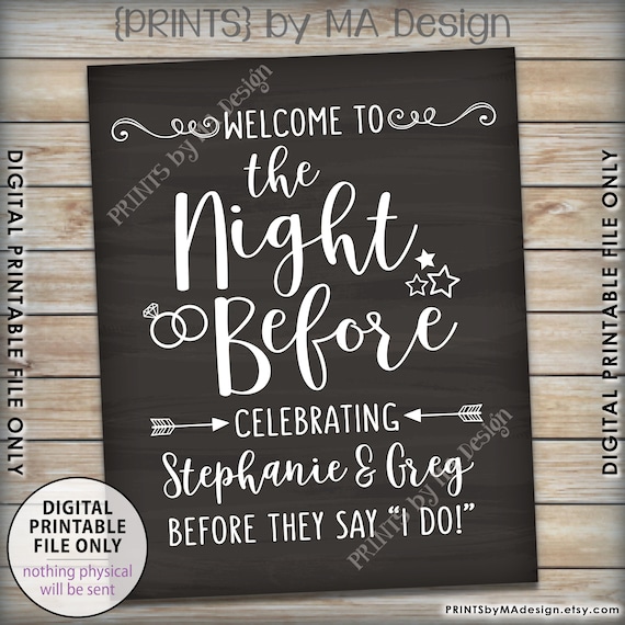 The Night Before Sign, Welcome to the Night Before Rehearsal